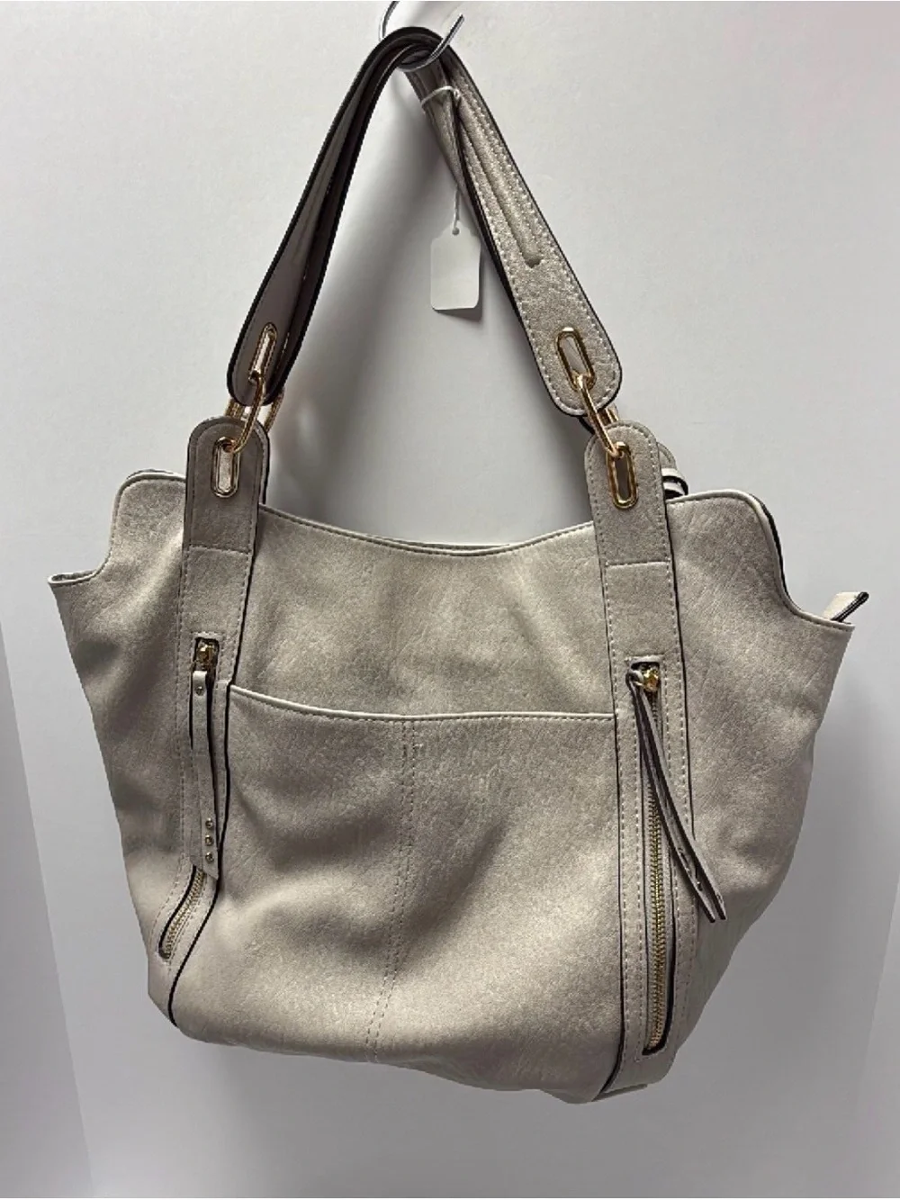 Jessica Simpson Women’s Neutral Cream Shoulder HOBO Tote